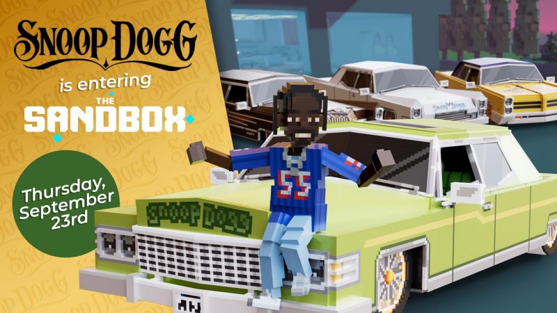 Snoop Dogg lands on The Sandbox